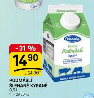 PODMÁSLÍ ŠLEHANÉ KYSANÉ 0,5l