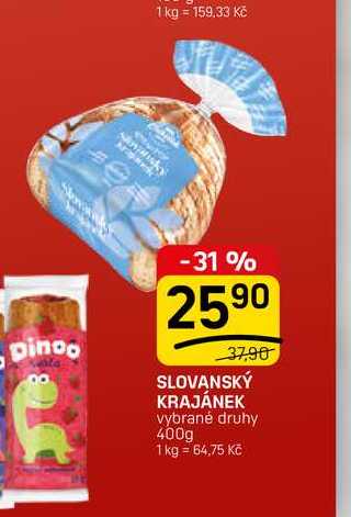 SLOVANSKÝ KRAJÁNEK vybrané druhy 400g 