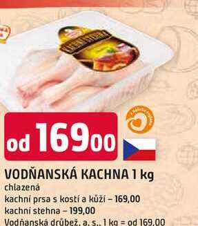 VODŇANSKÁ KACHNA 1 kg chlazená 