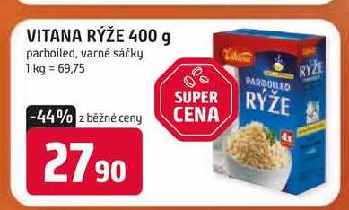 VITANA RÝŽE 400 g parboiled, varné sáčky