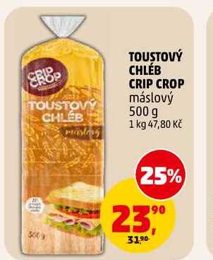 TOUSTOVÝ CHLÉB CRIP CROP, 500 g 