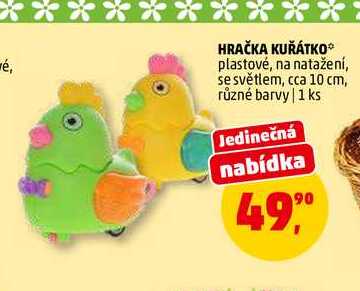 HRAČKA KUŘÁTKO, 1 ks