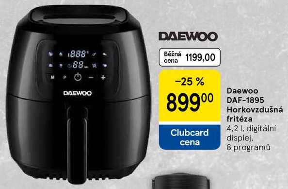 Daewoo DAF-1895 Horkovzdušná fritéza, 4.2 l, digitální displej. 8 programů