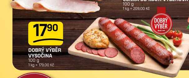 DOBRÝ VÝBĚR VYSOČINA 100g