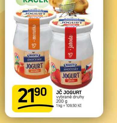 JČ JOGURT vybrané druhy 200 g 