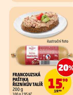FRANCOUZSKÁ PAŠTIKA ŘEZNÍKŮV TALÍŘ, 200 g
