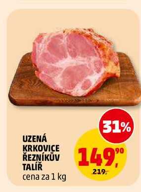 UZENÁ KRKOVICE ŘEZNÍKŮV TALÍŘ, 1 kg 