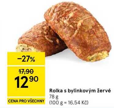 Rolka s bylinkovým žervé, 78 g 