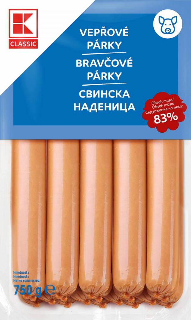 K-Classic Vepřové párky