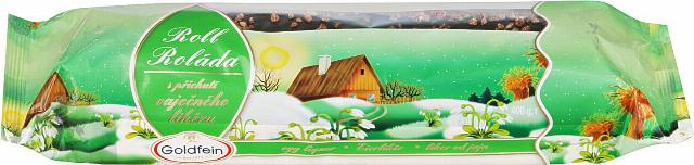 Piškotová roláda s náplní s příchutí vaječného likéru