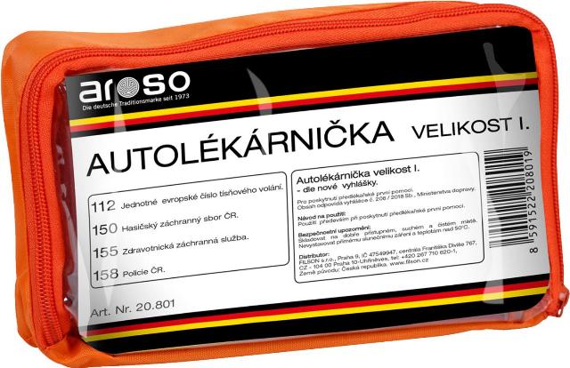 Autolékárnička pro poskytnutí předlékařské první pomoci