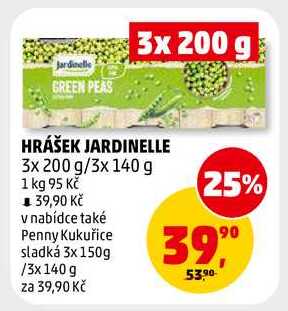 HRÁŠEK JARDINELLE, 3x 200 g