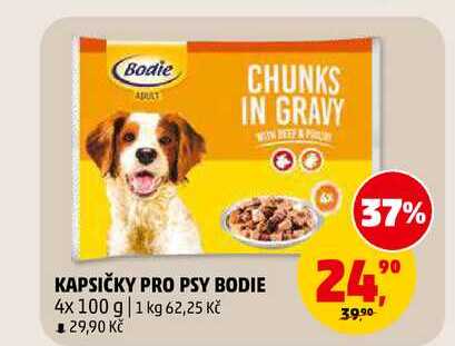 KAPSIČKY PRO PSY BODIE, 4x 100 g 