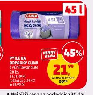 PYTLE NA ODPADKY CLINA, 20 ks