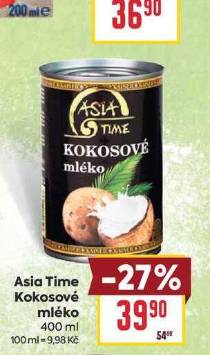 Asia Time Kokosové mléko 400 ml 