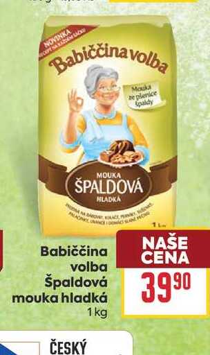 Babiččina volba Špaldová mouka hladká 1 kg 