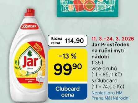 Jar Prostředek na ruční mytí nádobí, 1,35 l