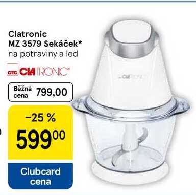 Clatronic MZ 3579 Sekáček, na potraviny a led
