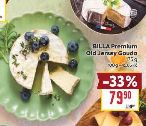 BILLA Premium Old Jersey Gouda 175 g 