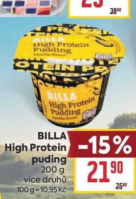 BILLA High Protein puding 200 g 