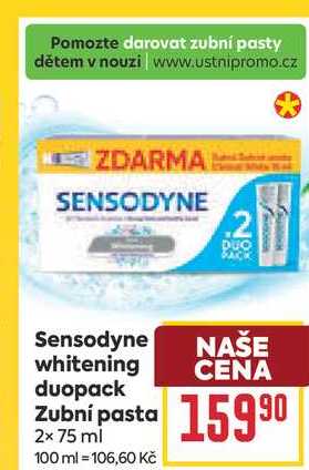 Sensodyne whitening duopack Zubní pasta 2x 75 ml