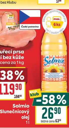 Solmio Slunečnicový olej 1l