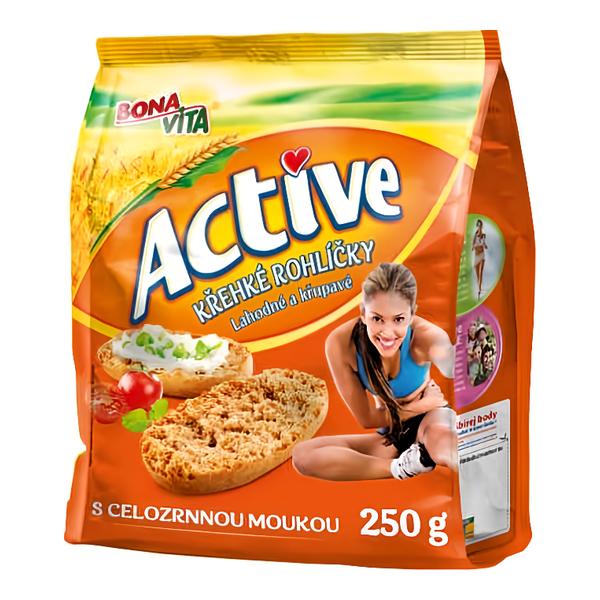 Bonavita Active Křehké rohlíčky s celozrnnou moukou