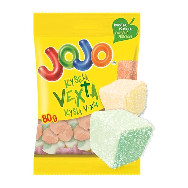 Jojo Vexta kyselá, želé bonbóny s ovocnými příchutěmi