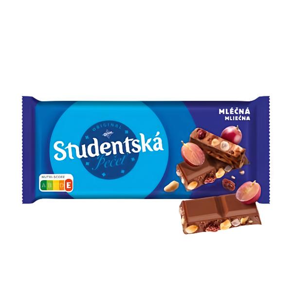 ORION Studentská pečeť, mléčná čokoláda s arašídy, rozinkami a želé