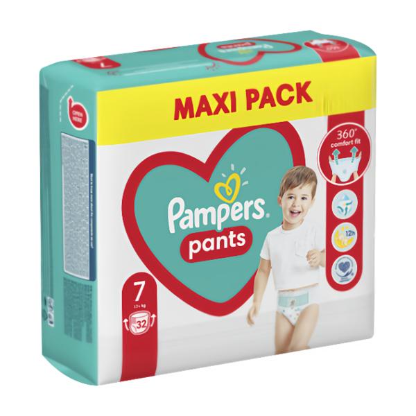 Pampers Pants Plenkové kalhotky  vel. 7 (17+ kg)