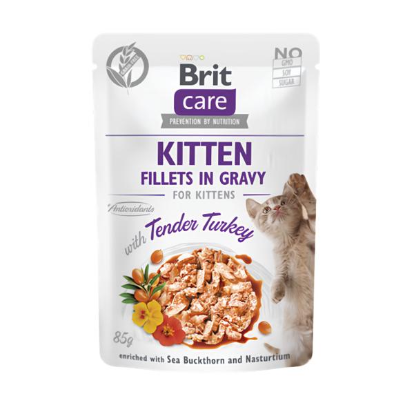 Brit Care Cat Kitten Fillets in Gravy Tender Turkey