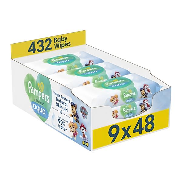 Pampers Ubrousky Harmonie Aqua Paw Patrol 9x48ks