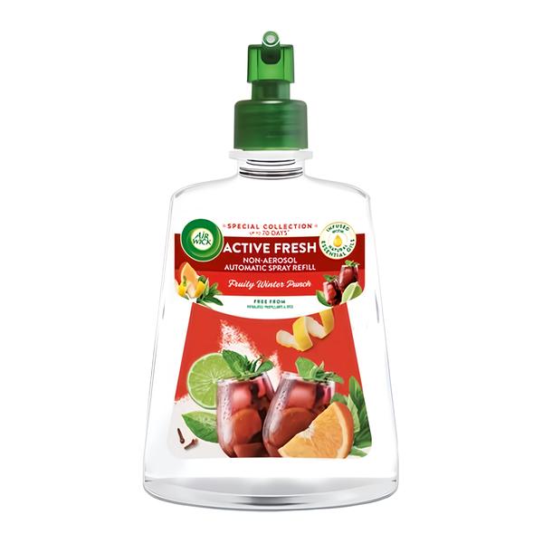 Air Wick Active Fresh náplň na vodní bázi do automatického difuzéru - Zimní punč