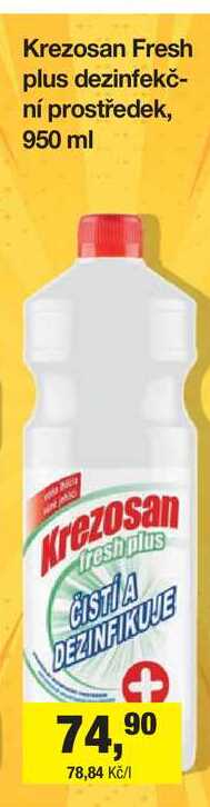 Krezosan Fresh plus dezinfekční prostředek, 950 ml