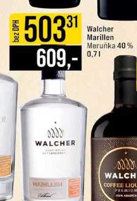 Walcher Marillen Meruňka 40% 0.7l
