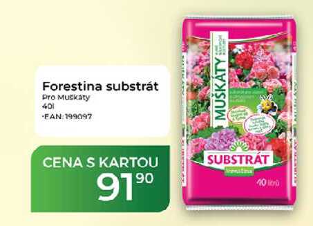 Forestina substrát Pro Muškáty 40 l