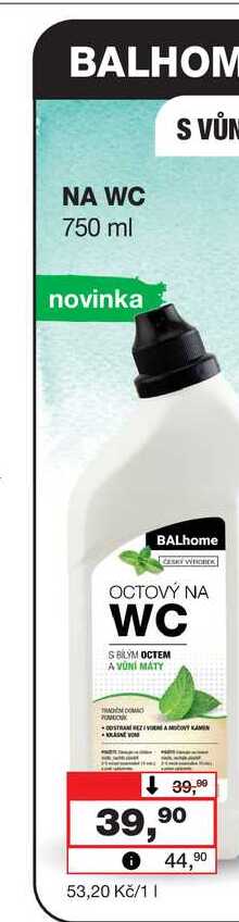 BALHOM NA WC 750 ml