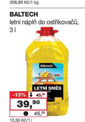 BALTECH letní náplň do ostřikovačů, 3l