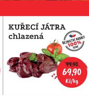 KUŘECÍ JÁTRA chlazená 1kg