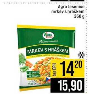 Agro Jesenice mrkev s hráškem 350 g