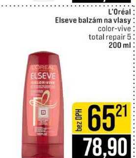 L'Oréal Elseve balzám na vlasy color-vive total repair 5 200 ml 
