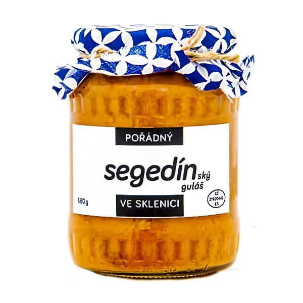 Pořádně ve sklenici Segedínský guláš