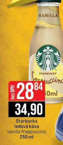 Starbucks ledová káva vanilla frappuccino 250 ml 