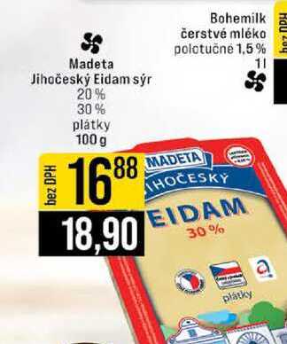 Bohemilk čerstvé mléko polotučné 1,5% 1l