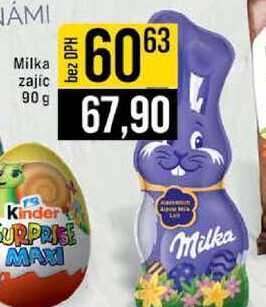Milka zajíc 90 g