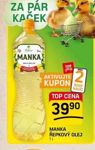 MANKA ŘEPKOVÝ OLEJ 1l