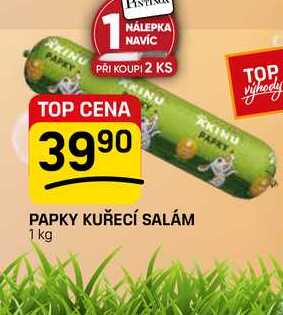 PAPKY KUŘECÍ SALÁM 1 kg