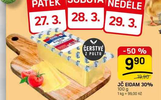 JČ EIDAM 30% 100 g