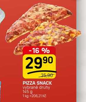 PIZZA SNACK vybrané druhy 145 g