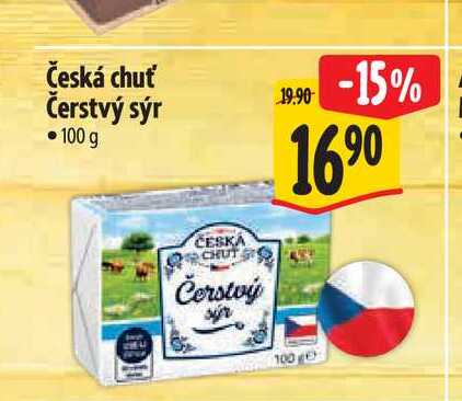 Česká chuť Čerstvý sýr 100 g 